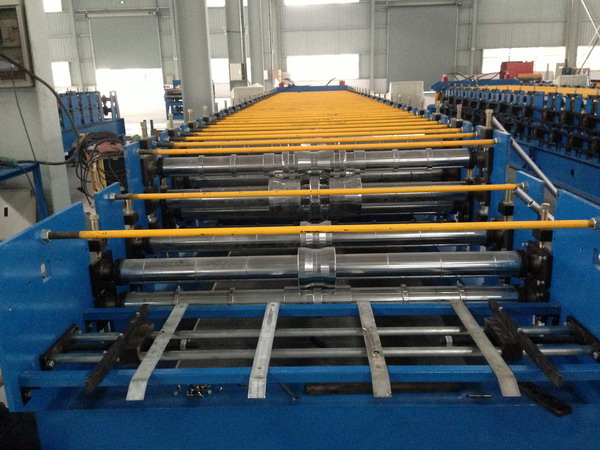 Double Layer Sheet Metal Roll Former Machine With Steel Structure Cladding