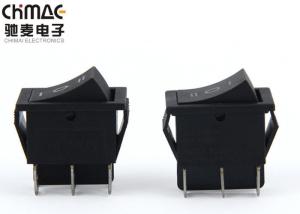 Single Pole Double Rocker Switch Power Push Button ABS Copper Terminals