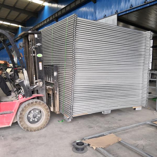 Australia Adeliade AS4687-2007 standard Temporary Fencing Panels 2.1mx2.4m OD32mm wall thick 2.00mm Mesh 60mmx150mm