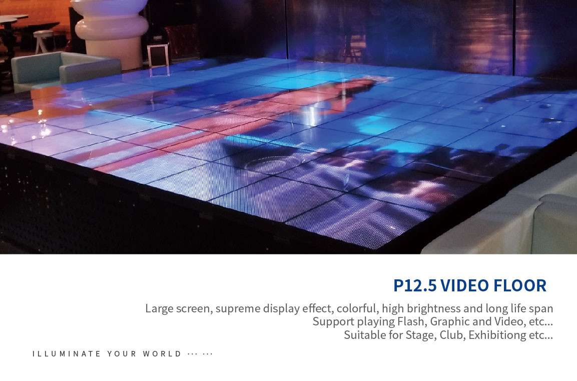 Practical IP54 Dance Floor LED Screen 200W Durable 500x500x84MM