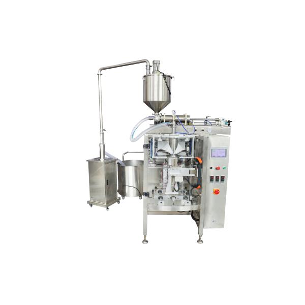 PLC Control Automatic Liquid Packaging Machine 5.8kw For Ice Pop Honey Filling