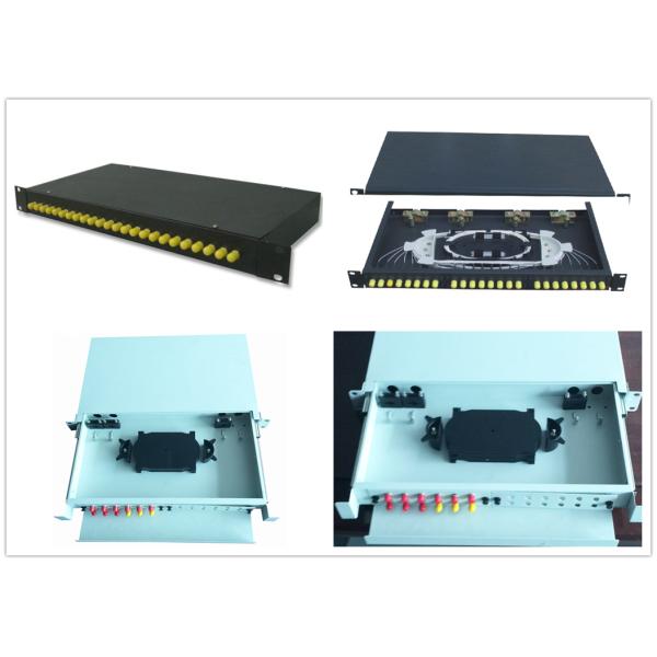 ST 24 Core Slidable Fiber Optic Junction Box With Cold Rolled Steel