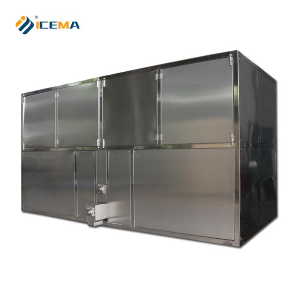5000kg/day Industrial Ice Cube Making Machine 5ton Capacity with Shell Tube Cooling