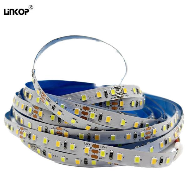 Cheap Indoor Flexible Led Light Strip 12v Drip Waterproof Ip65 Cct Dual Color Temperature Linear Light for sale