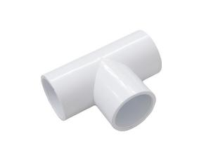 Best Socket Sanitary 1 1/2 Plastic Slip PVC Tee Fittings , 3 Way Pipe Connector wholesale