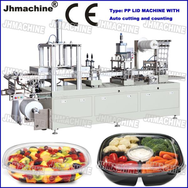 Cheap Automatic PP sheet lid Making Machine Within Auto Cutting and Stacking System for sale