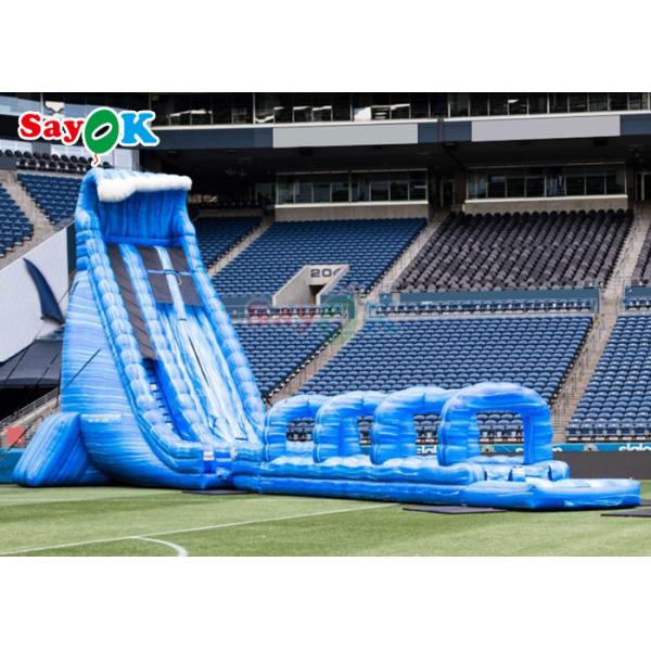 100ft Long Inflatable Water Slide Park Large Commercial Inflatable Water Slide With Pool