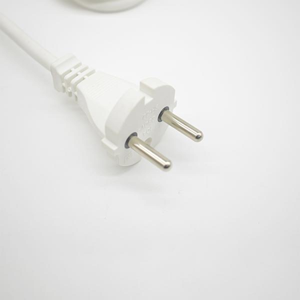 European Two Core Standard Plug Extension Cord Reel for Home Outdoors Male End Type NEMA Long-lasting