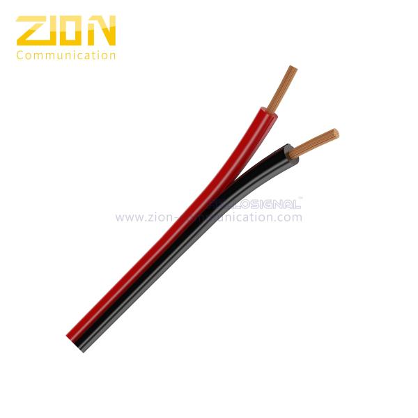 Cheap Flat Oxygen Free Copper Audio Speaker Cable 1.00mm2 For Loud Speakers Amplifiers for sale