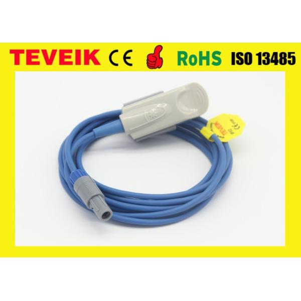 MS3-109069 Edan Compatible SpO2 Sensor, Readel 6pins Audlt Finger Clip Medical cable