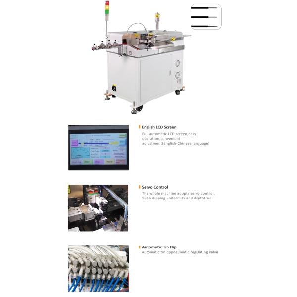 Ac220V Automatic Wire Cutting Stripping And Crimping Machine Multi Function