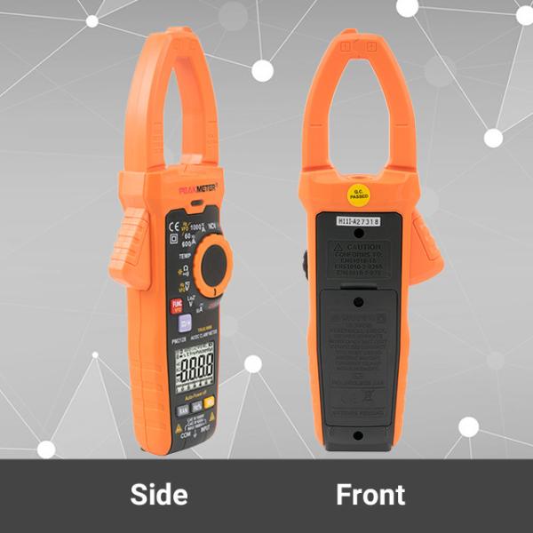 Auto Range TRMS Digital Clamp Meter Solar Clamp Meter AC/DC 1000V Voltage 1000A Current