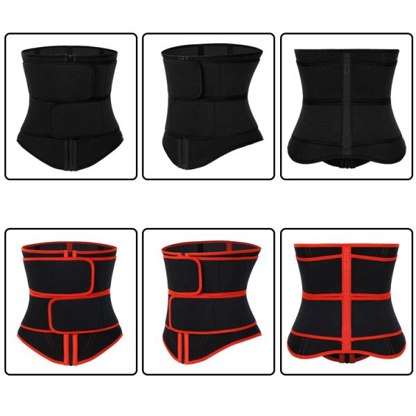 Neoprene Bodyshaper HEXIN Zipper Design 2020 Embossing Tummy Slimming Waist Trainer