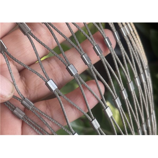 3.0mm Stainless Steel Rope Mesh Fence Fall Preventer Nets Used For Filling of guardrails