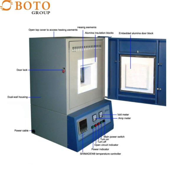 Programmable 20L 1700C Degree High Temperature Muffle Furnace Vacuum High Temperature Furnace