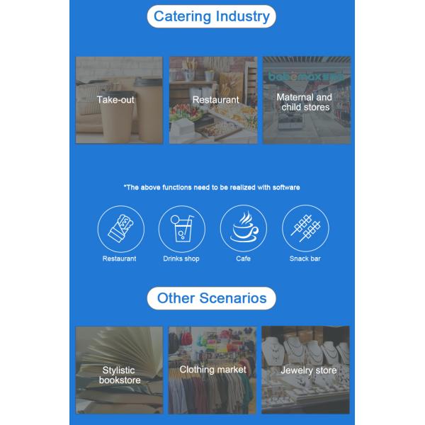 30KG Android POS Billing Machine System Dual Screen For Restaurant Order Taking