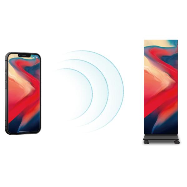 P1.25 Smart Poster LED Display Foldable 1x5 Thickness 29.5mm Wireless Control