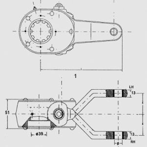 Best high quality DAF 285952 Manual Slack Adjusters air brake system wholesale