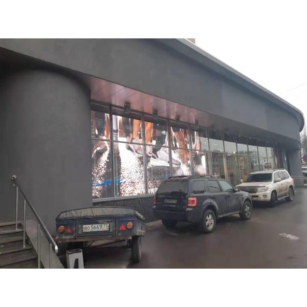 Show Outdoor Transparent 1920Hz High Refresh LED Video Screen 4500mcd High Brightness Shenzhen Factory