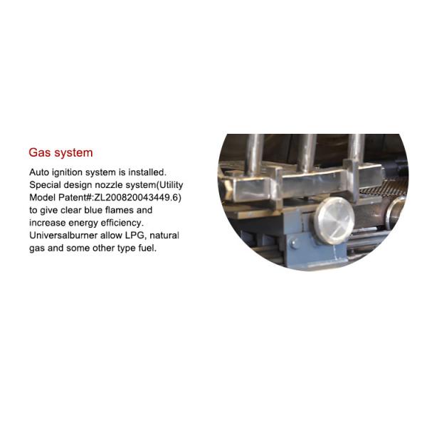 SS Automatic Biscuit Making Machine 10kg / Hour Gas Consumption