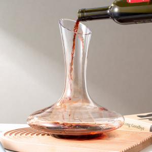 Best 1800ml Crystal Wine Decanter Carafe 64 Oz Hand Blown Glass Wine Decanter Lead Free wholesale