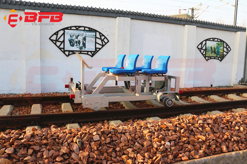 Customized Electric Railway Rail Flaw Detection Cart With Seat 1-500T Load Capacity