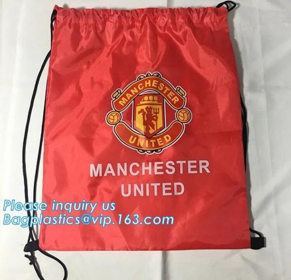 China Wholesale Promotional Polyester Drawstring Bag With Logo For Packaging,Tote Custom Printed Foldable Polyester Reus