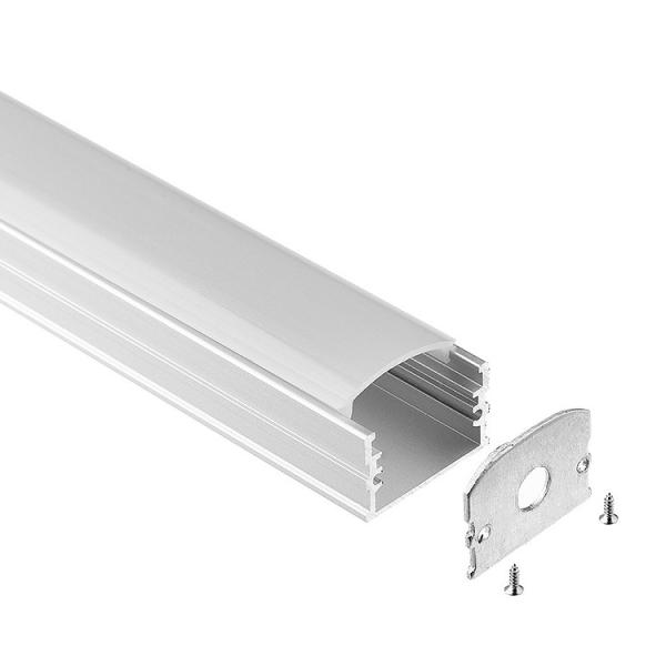 Cheap Square Surface Mounted Aluminium LED Profile U Shaped Channel Anodized for sale
