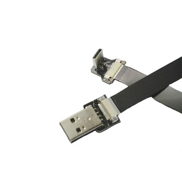 OTG Type C Micro USB Flat Ribbon Cable 2.0 Female FPV Monitor Standard