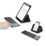 Foldable Bluetooth Keyboard,ABS Portable Mini Keyboard with Touchpad for IOS