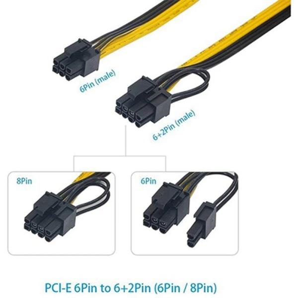Length 30cm Power Supply Extension Cable for GPU Graphics Card
