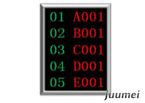 Best Queue Number Display Function and Indoor Usage Juumei Queue Token Number Dot Matrix LED Counter/Teller Display wholesale