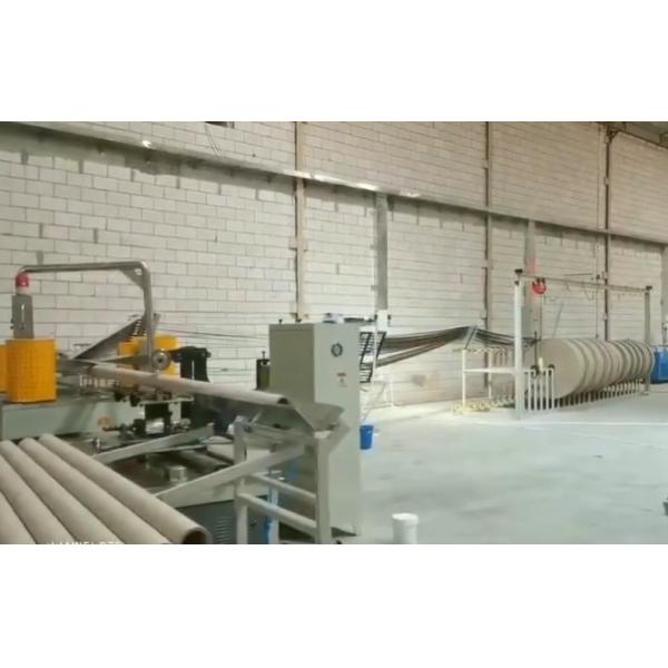 High Performance CNC Paper Tube Making Machine Four Heads Model Light Control