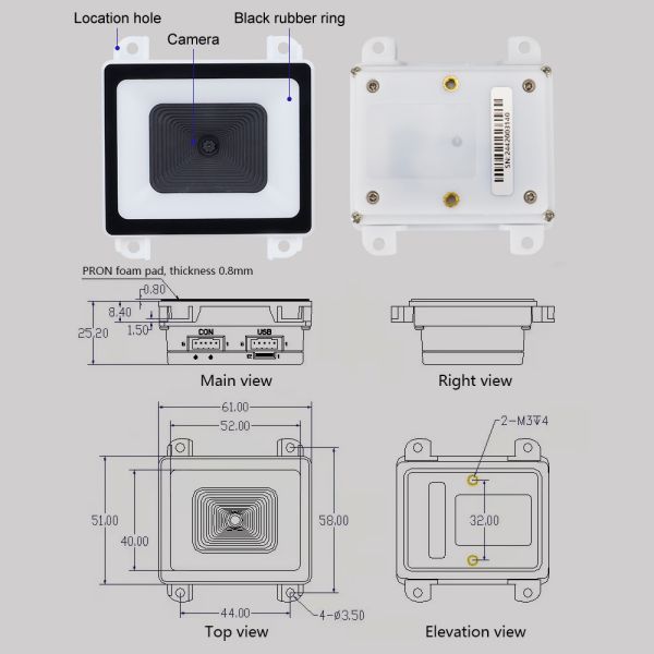 High-Resolution Embedded Barcode Scanner Sharp Decoding for Blurred 2D/QR Codes