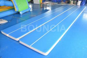 Best 15mL Blue Gymnastics Air Track , Air Mattress Gymnastics With Durable Handles wholesale
