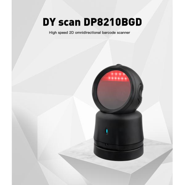 Wireless Desktop Barcode Scanner High Speed Handsfree 2D Bar Code Reader with charging base