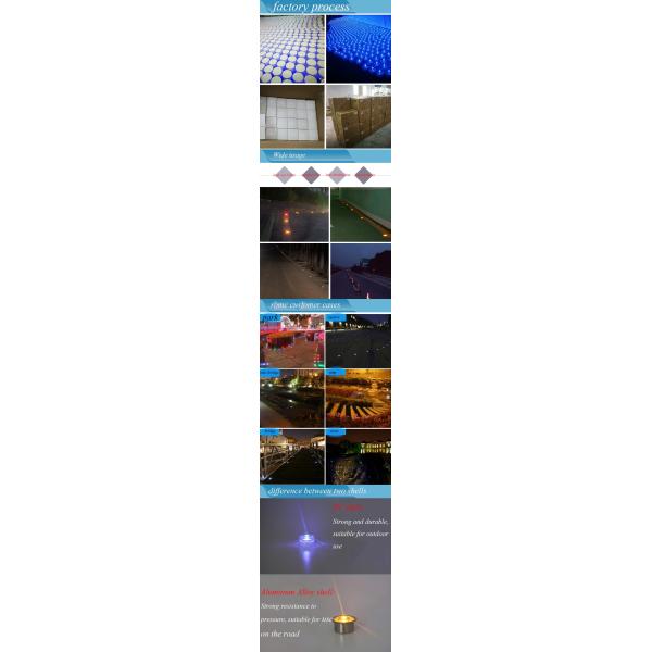 High Bright Pavement Raised Marker Solar Powered LED Road Stud Driveway Pathway Deck Light