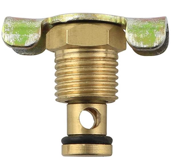 Cheap 1/4'' Brass Air Hose Fitting , NPT Male Air Compressor Blowdown Valve With Handle for sale