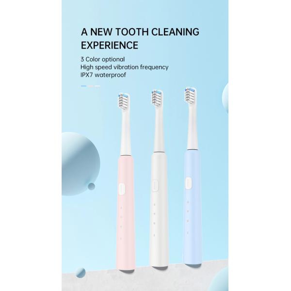 3 Brushing Modes Smart Timer Rechargeable Sonic Electric Tooth Brush for Adults