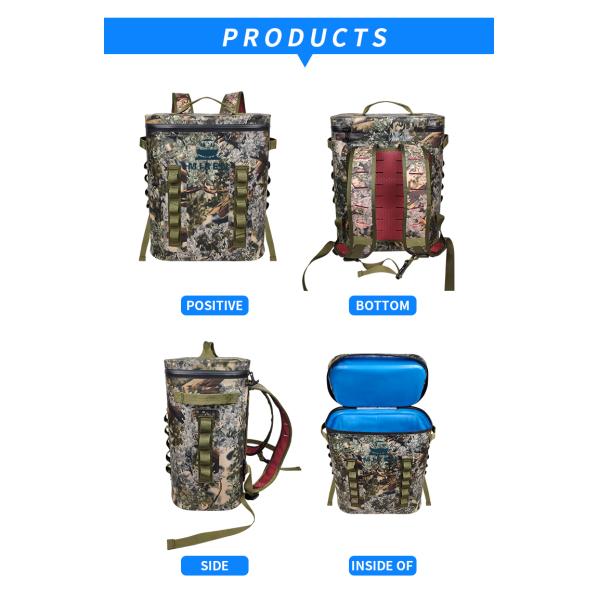 Water Resistant Outdoor Cooler Backpack Soft 20L For Picnic Tent