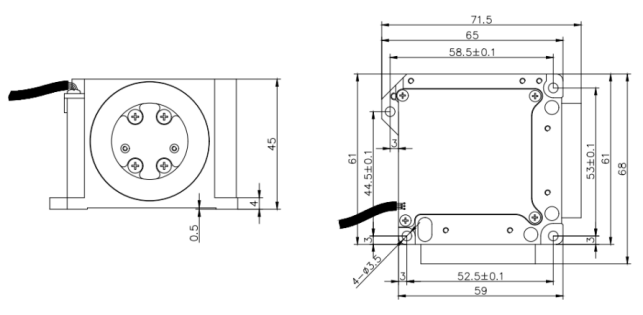 GSGYR312F Three Axis Fiber Optic Gyroscope with RS422 Digital Output and Instant Start