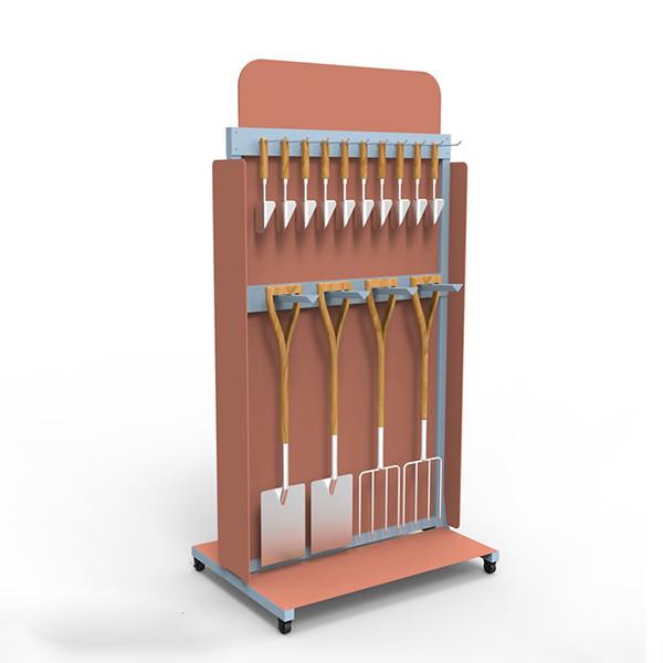 Cheap LH Custom Hardware Store Display Racks , Pegboard Tool Rack With Wheels for sale