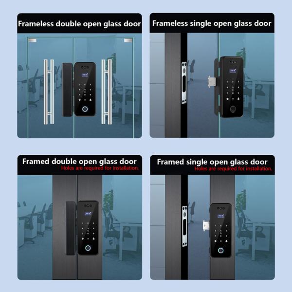 Smart Access Control Digital Door Lock Tuya Face Recognition Door Lock