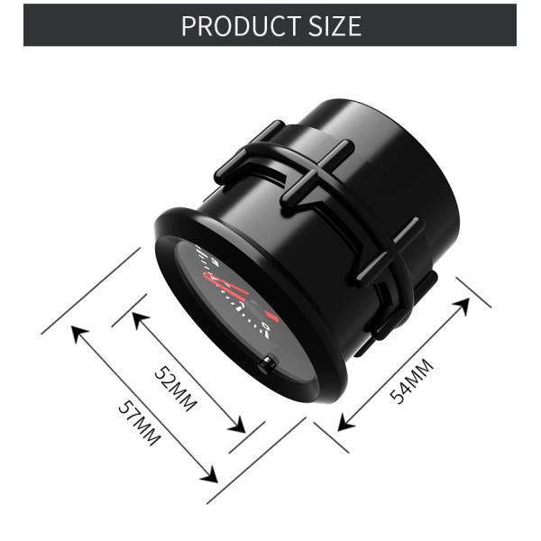 637 Sensor 52mm Car Digital Voltmeter High Speed Stepper Motor Gauge