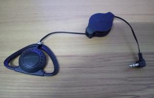 China Single-side earphone with retractable cable  tour guide system earphones translate equipment earphones on sale
