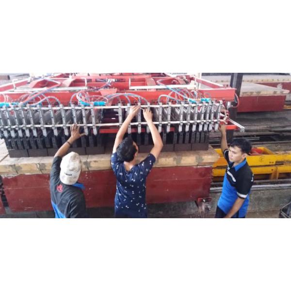 20KW Brick Setting Machine Automatic Brick Making Machine 0.8Mpa Pressure