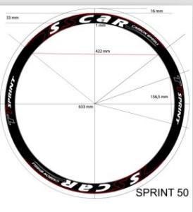 Personalised Road Bike Wheel Decals / Sports Bike Stickers 20 Sheets / Pack