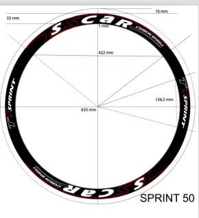 Cheap Personalised Road Bike Wheel Decals / Sports Bike Stickers 20 Sheets / Pack for sale