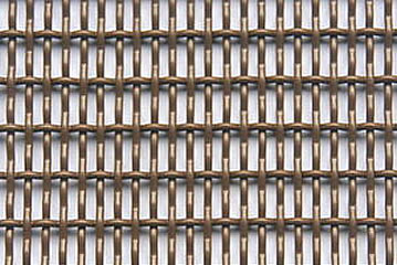 Crimped wire mesh made of copper material.