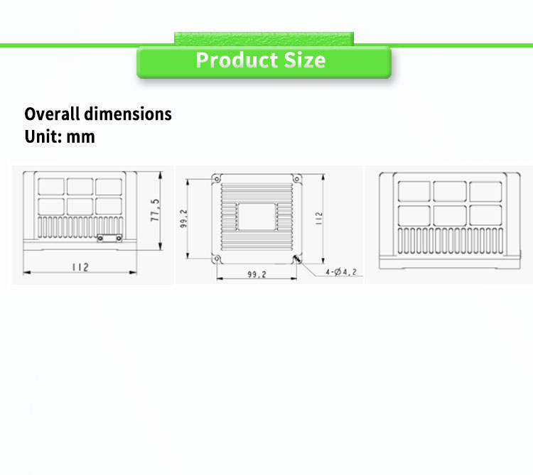 RS422 Output Form UBTPT400Y Navigation Inertial System Fiber Optic Gyroscope Sensor